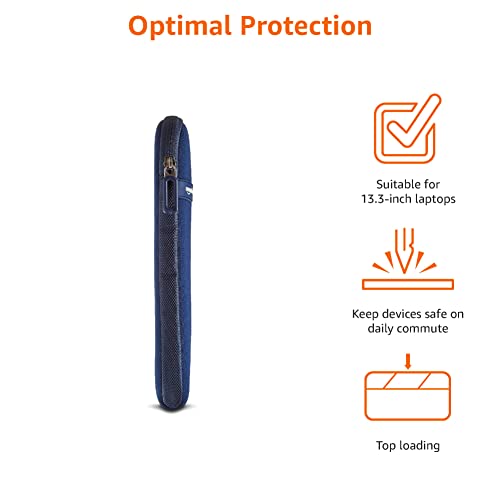 Amazon Basics custodia per laptop,13,3-Pollici, Blu navy - Dettaglio recensione 4