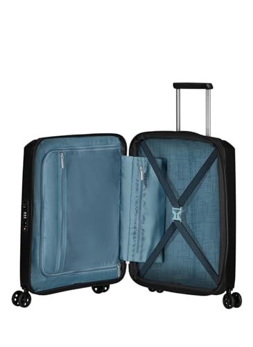American Tourister Aerostep - Spinner S, Bagaglio a Mano Espandibile, 55 cm, 36/40 L, Nero (Black) - Dettaglio recensione 4