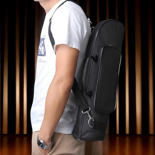 "Borsa a tracolla per tromba - Custodia per zaino in tessuto Oxford, custodia morbida per il trasporto di strumenti | Custodia protettiva per tromba per principianti, studenti, professionisti Durevole - Dettaglio recensione 4