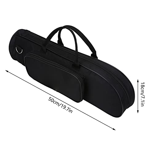 Custodia per tromba, in tessuto Oxford, resistente agli urti, con tracolla e manico (nero) - Prova pratica