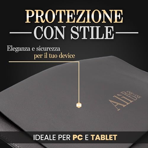 Custodia Porta PC 13-15,7 Pollici Impermeabile, Custodia Laptop Universale Slim e Antigraffio con Maniglie Rinforzate, Porta Computer Sottile per MacBook, Notebook, Ultrabook e Tablet – AlìRaDà - Prova pratica