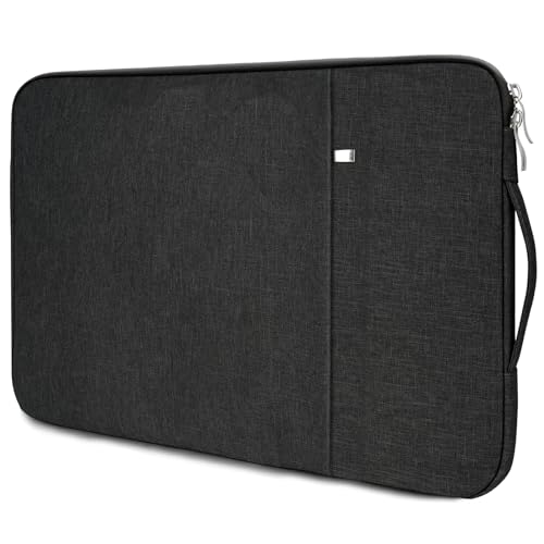 Flintronic Custodia per Laptop da 14 Pollici, Sleeve per Laptop, Impermeabile Custodia Borsa Custodia Protettiva Compatibile con MacBook Pro/Acer/Dell/Lenovo/HP/Samsung/Sony/Asus, 14 Pollici -Nero - Design e materiali