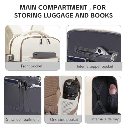 Hayayu Zaino Per Ryanair 40x30x20 40x20x25, Zaino Da Viaggio Aereo Bagaglio a Mano 40x30x20 per Wizzair per Easyjet 45x36x20,Borse Da Cabina Zainetto Donna Uomo Zaini Da Viaggio Con Foro USB - Dettaglio recensione 4