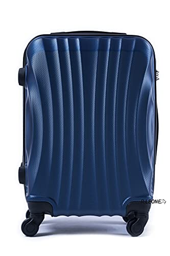 R.Leone Ryanair 55x40x20cm Valigia Trolley Bagaglio a mano Rigido Ultraleggero in ABS 4 Ruote smontabile Rimovibili Autonome 20373N (Valigia 55X40X20cm, Blu Navy) - Funzionalità e accessori