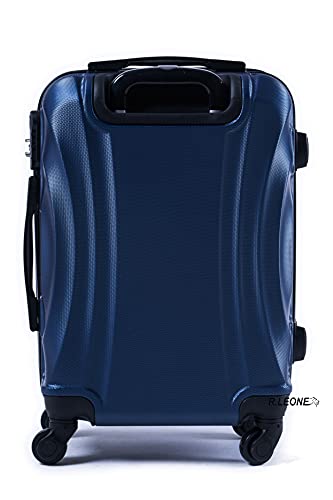 R.Leone Ryanair 55x40x20cm Valigia Trolley Bagaglio a mano Rigido Ultraleggero in ABS 4 Ruote smontabile Rimovibili Autonome 20373N (Valigia 55X40X20cm, Blu Navy) - Dettaglio recensione 4