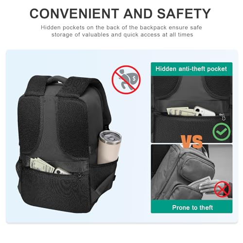 Xkdoai Zaino 40x30x20 per Ryanair 40x20x25 Bagaglio a Mano Borsone da Cabina Borsa da Viaggio Impermeabile 14 Pollici Porta PC Antifurto 20L - Funzionalità e accessori